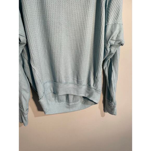We The Free Santa Clara Oversized Thermal in Blue - Picture 5 of 11